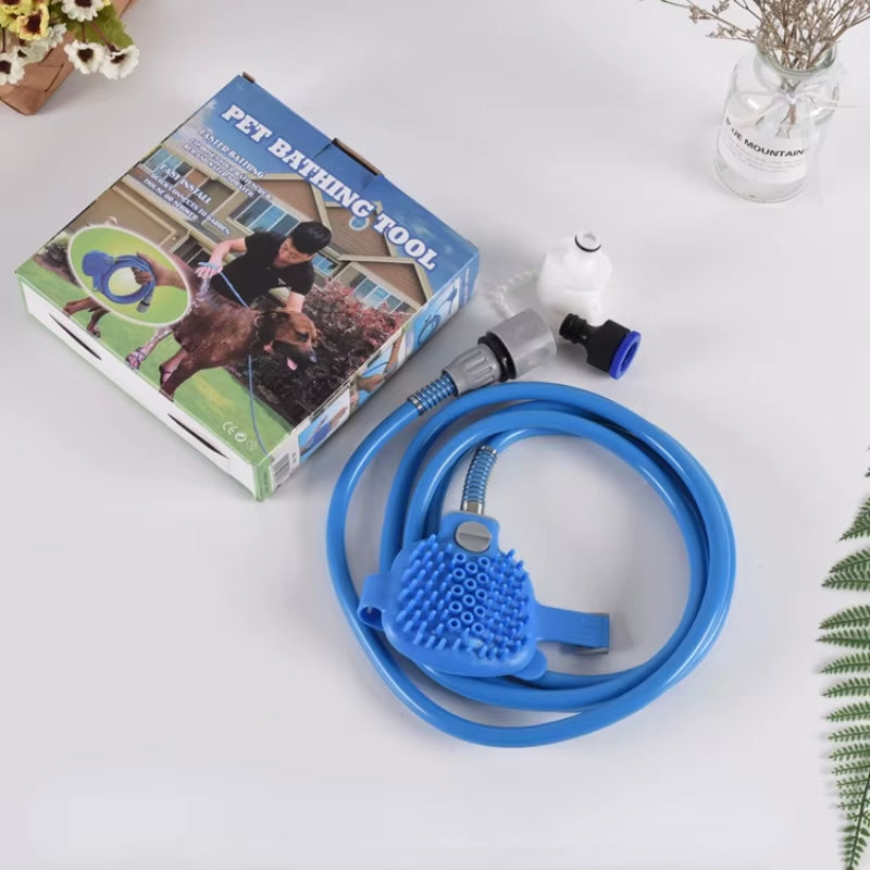 High-Pressure Sprayer Dog Shower Gun Adjustable Pet Wash Cleaning Bath Water Foam Soap Sprayer Dog Clean Massager Shower Tool