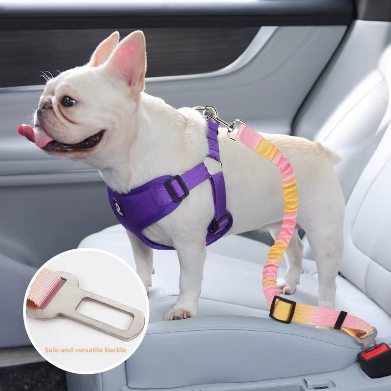 Dog Car Seat Belt Safety Protector Travel Pets Accessoriesv Leash Collar Breakaway Solid Harness Pet Belts