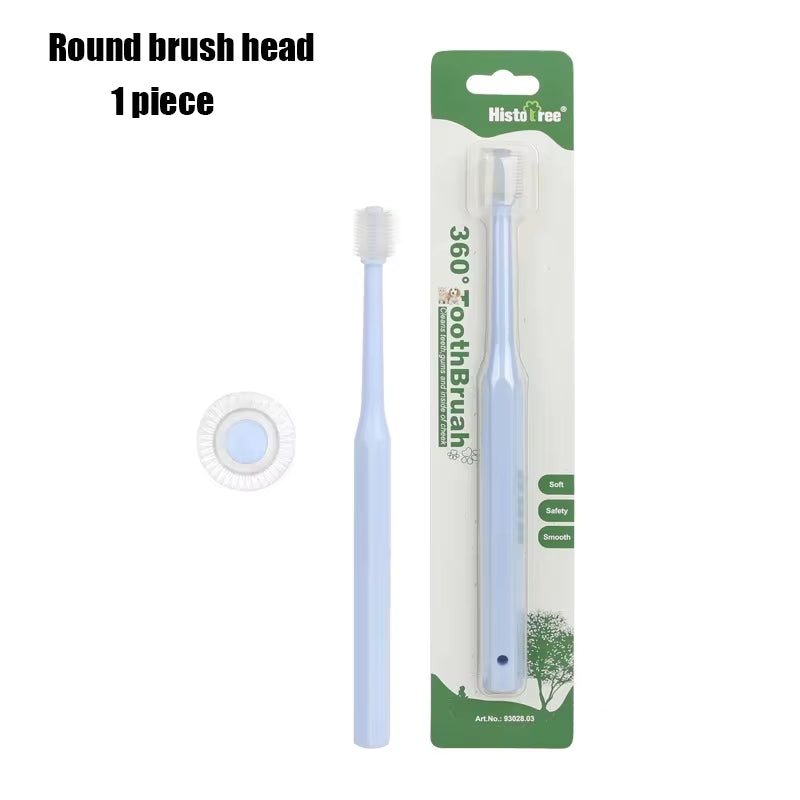 360 Degrees Pet Toothbrush Cat Brush Addition Bad Breath Tartar Teeth Care Dog Cat Cleaning Mouth Dog Cat Cleaning Supplies