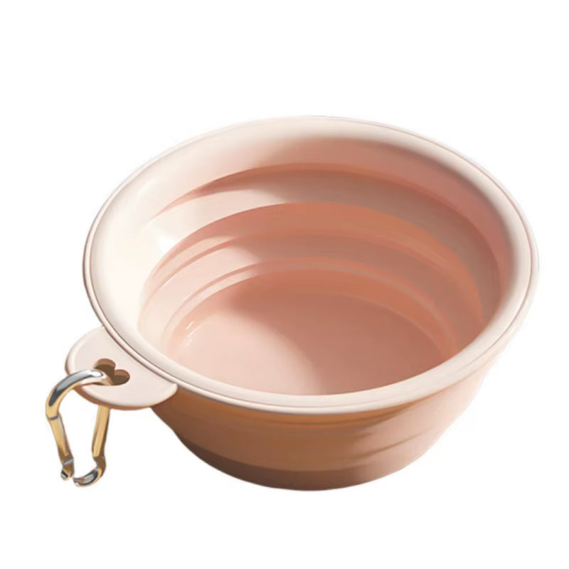 350Ml Collapsible Dog Bowl Outdoor Travel Pet Drinking Bowl for Dogs Cats Folding Silicone Bowl Puppy Food Container
