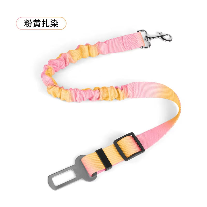 Dog Car Seat Belt Safety Protector Travel Pets Accessoriesv Leash Collar Breakaway Solid Harness Pet Belts