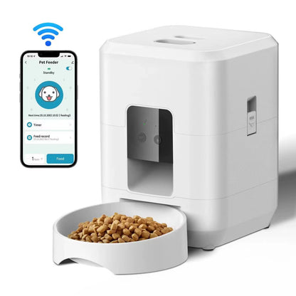 2L Smart Control Pet Feeder WIFI Feeders for Cats Remote Feeding Cat Food Dispenser Automatic Pets Feeder