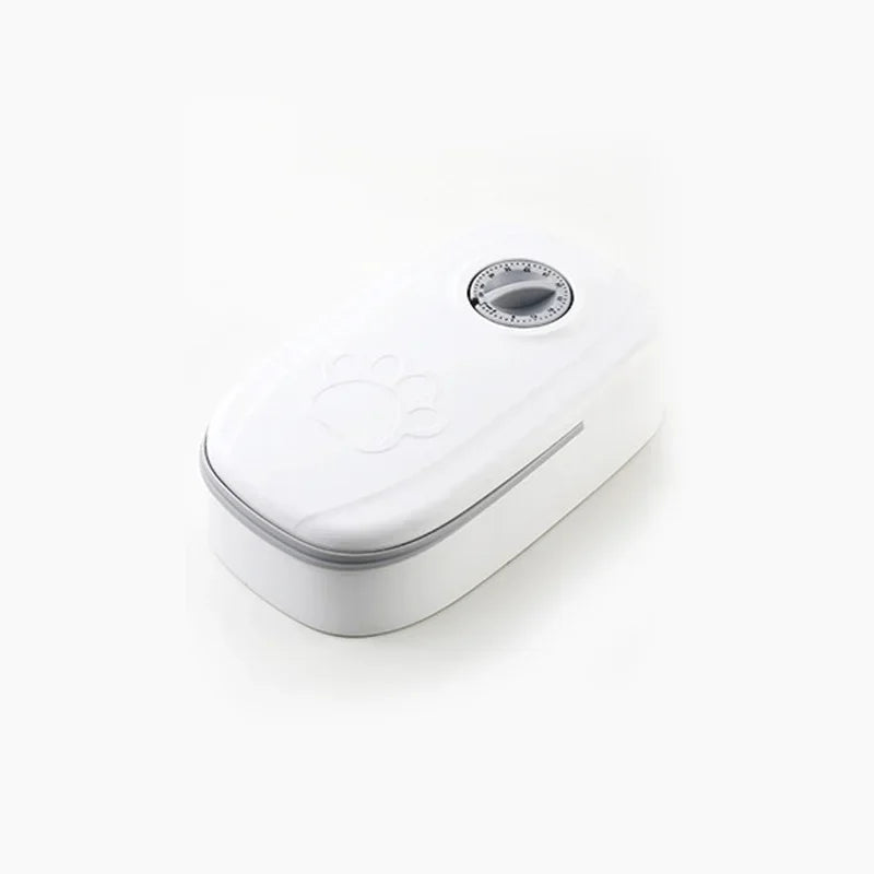 Pet Automatic Timing Feeder 700ML Large Capacity Dry Wet Food Container Electric Dog Double Dish Bowl for Cats Dogs Feeders Bowl