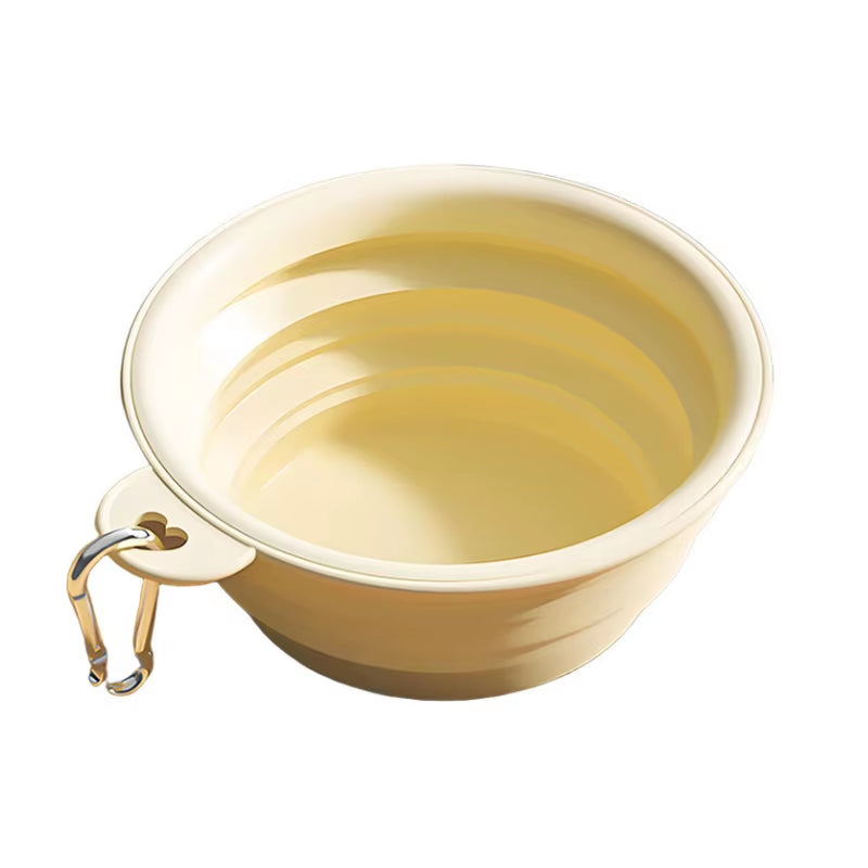 350Ml Collapsible Dog Bowl Outdoor Travel Pet Drinking Bowl for Dogs Cats Folding Silicone Bowl Puppy Food Container