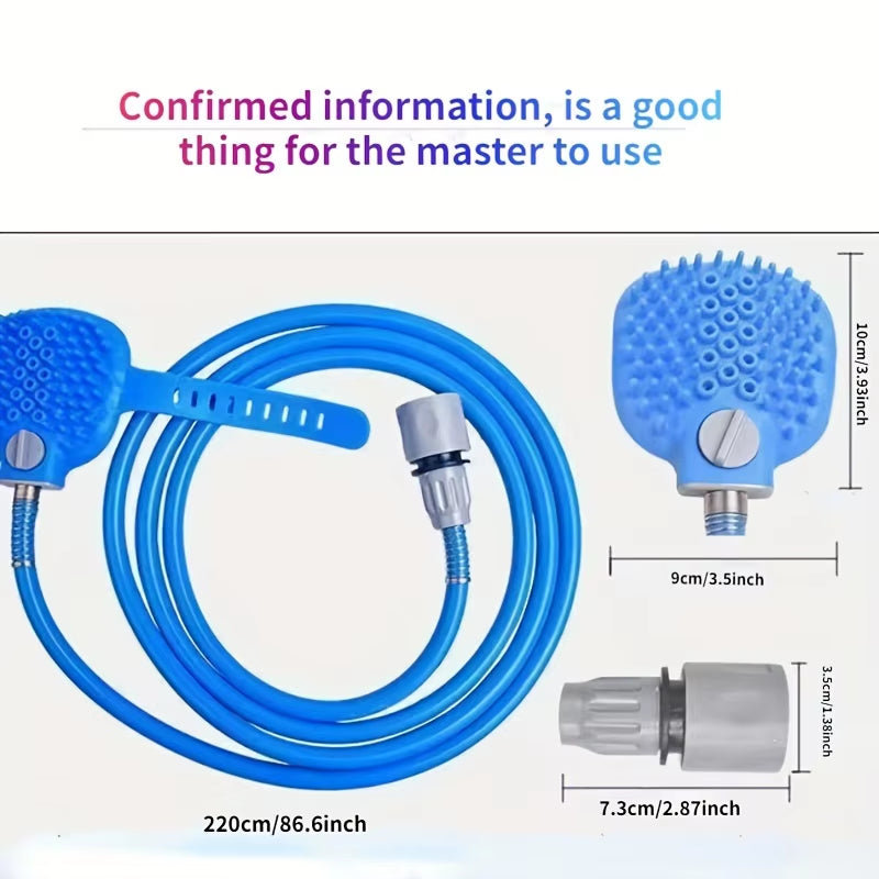 High-Pressure Sprayer Dog Shower Gun Adjustable Pet Wash Cleaning Bath Water Foam Soap Sprayer Dog Clean Massager Shower Tool