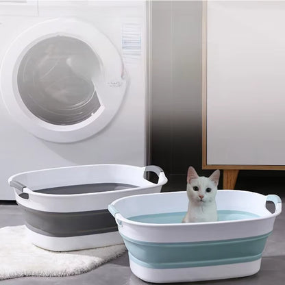 Pet Bathing Basin Staable Dog Bath Tub Bathing Buet Puppy Bathing Tool Bubble Bath Barrel Pet Oming Care Supplies