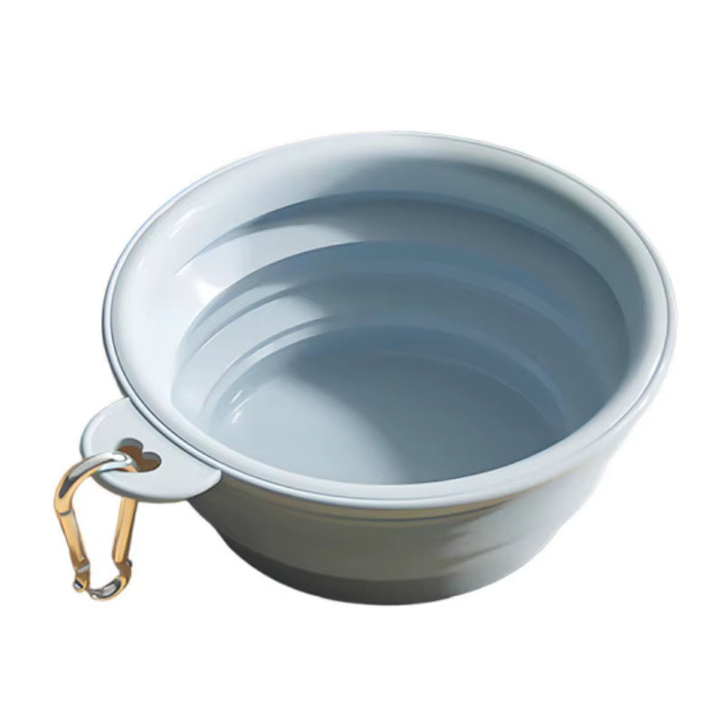 350Ml Collapsible Dog Bowl Outdoor Travel Pet Drinking Bowl for Dogs Cats Folding Silicone Bowl Puppy Food Container