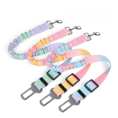 Dog Car Seat Belt Safety Protector Travel Pets Accessoriesv Leash Collar Breakaway Solid Harness Pet Belts
